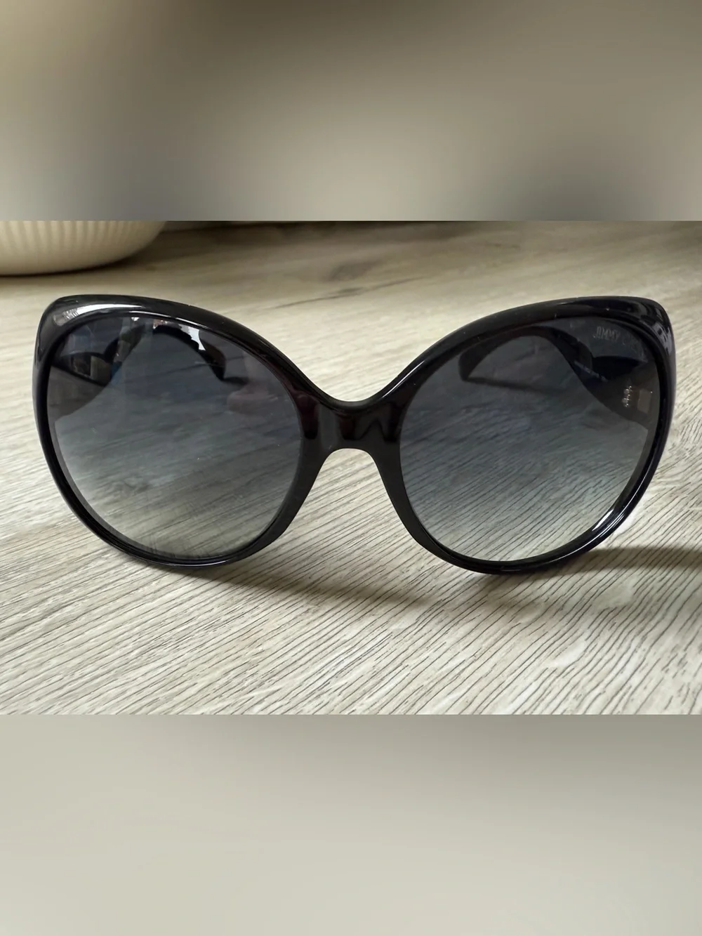 Jimmy Choo Black DAHLIA Oversized Designer Sunglasses Vintage Couture Dahlia/s
